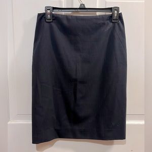 J Crew business skirt - navy blue with pin stripes. Size 0